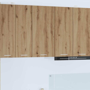 vidaXL Hangkast Ambachtelijke Eik en Wit 40 x 31 x 80 cm Bewerkt hout