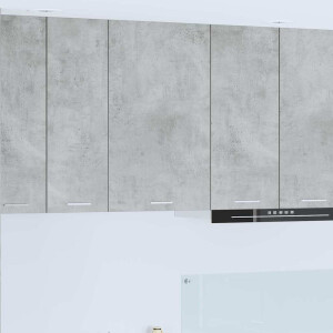 vidaXL Hangkast Beton Grijs en Wit 50 x 31 x 80 cm Bewerkt hout