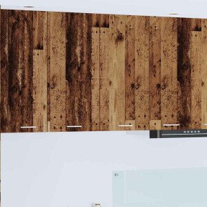 vidaXL Hangkast met opslag Oudhout 80 x 31 x 80 cm Bewerkt hout