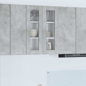 vidaXL Hangkast Riga Beton Grijs 60 x 31 x 80 cm Bewerkt hout