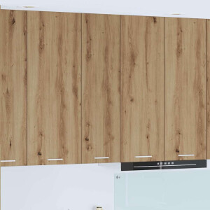 vidaXL Hangkast met opslag Artisan Eiken 30 x 31 x 100 cm Bewerkt hout