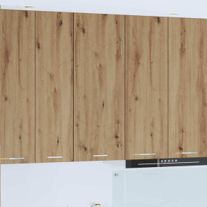 vidaXL Hangkast met opslag Artisan Eiken 40 x 31 x 100 cm Bewerkt hout