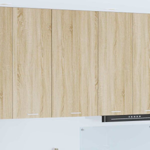 vidaXL Hangkast Riga Sonoma Eik en Wit 50 x 31 x 100 cm Bewerkt hout