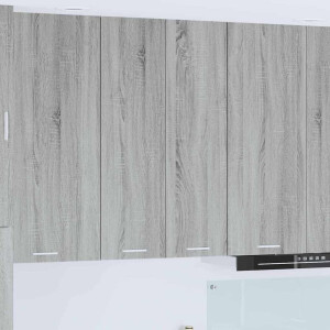 vidaXL Hangkast met opslag Grijs Sonoma 60 x 31 x 100 cm Bewerkt hout