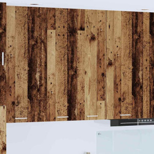 vidaXL Hangkast met opslag Oudhout 60 x 31 x 100 cm Bewerkt hout