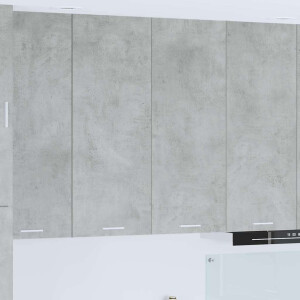 vidaXL Hangkast met opslag Beton Grijs 80 x 31 x 100 cm Bewerkt hout