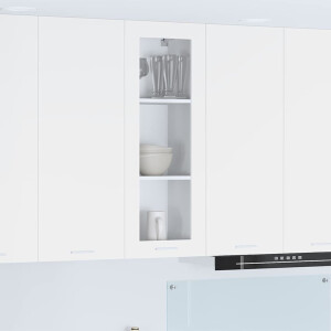 vidaXL Hangkast met opslag Wit 40 x 31 x 100 cm Bewerkt hout