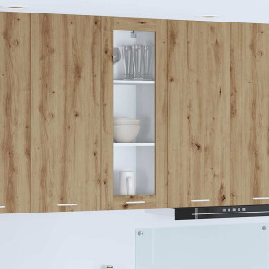 vidaXL Hangkast met opslag Artisan Eiken 40 x 31 x 100 cm Bewerkt hout