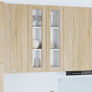 vidaXL Hangkast met opslag Sonoma Eiken 60 x 31 x 100 cm Bewerkt hout