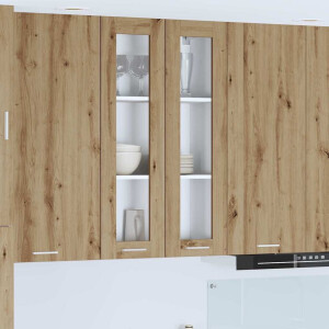 vidaXL Hangkast met opslag Artisan Eiken 60 x 31 x 100 cm Bewerkt hout