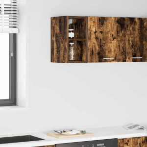 vidaXL Hangkast Gerookt eiken 20 x 29,5 x 40 cm Bewerkt hout