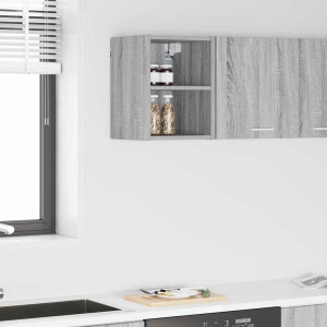 vidaXL Hangkast met opslag Grijs Sonoma 30 x 29,5 x 40 cm Bewerkt hout