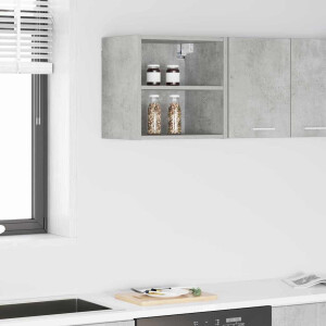 vidaXL Hangkast met opslag Beton Grijs 40 x 29,5 x 40 cm Bewerkt hout
