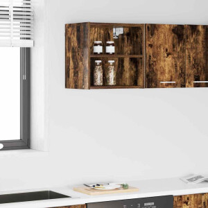 vidaXL Hangkast Gerookt eiken 40 x 29,5 x 40 cm Bewerkt hout