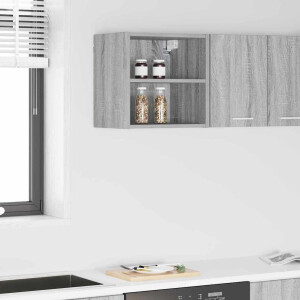vidaXL Hangkast met opslag Grijs Sonoma 40 x 29,5 x 40 cm Bewerkt hout