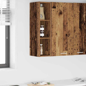 vidaXL Hangkast met opslag Oudhout 20 x 29,5 x 80 cm Bewerkt hout