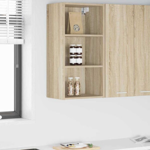 vidaXL Hangkast met opslag Sonoma Eiken 40 x 29,5 x 80 cm Bewerkt hout