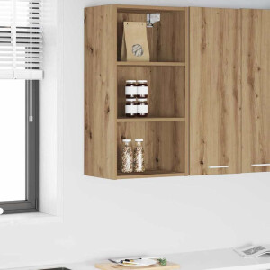 vidaXL Hangkast Artisan Eiken 40 x 29,5 x 80 cm Bewerkt hout