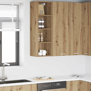 vidaXL Hangkast Artisan Eiken 30 x 29,5 x 100 cm Bewerkt hout
