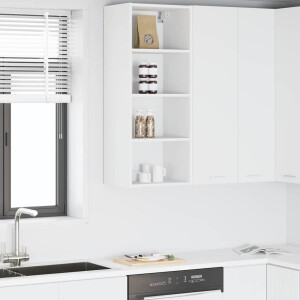 vidaXL Hangkast met opslag Wit 40 x 29,5 x 100 cm Bewerkt hout