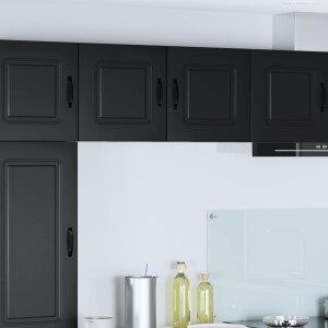 vidaXL Vaatwasserpaneel Kalmar Zwart 40 x 31 x 40 cm Bewerkt hout