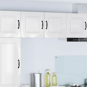 vidaXL Keukenkast Kalmar Hoogglans wit 40 x 31 x 40 cm Bewerkt hout