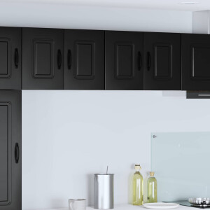 vidaXL Vaatwasserpaneel Kalmar Zwart 60 x 31 x 40 cm Bewerkt hout