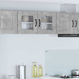 vidaXL Vaatwasserpaneel Kalmar Beton Grijs 80 x 31 x 40 cm