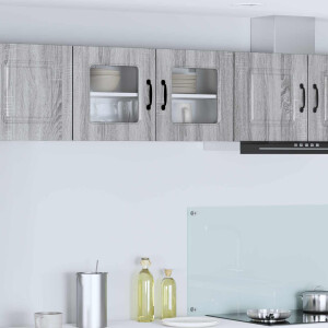 vidaXL Keukenkast Kalmar Grijs Sonoma 80 x 31 x 40 cm Bewerkt hout