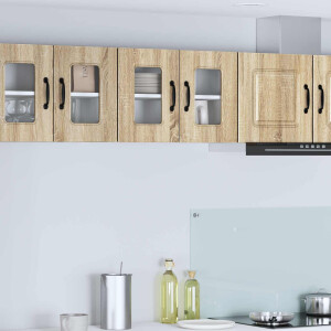 vidaXL Vaatwasserpaneel Kalmar 2 pcs Sonoma Eiken 60 x 31 x 40 cm