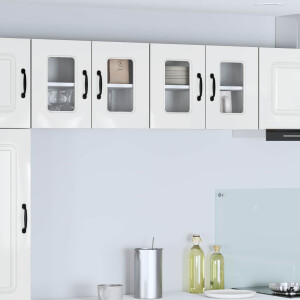 vidaXL Keukenkast Kalmar Hoogglans wit 60 x 31 x 40 cm Bewerkt hout