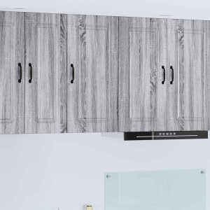 vidaXL Keukenkast Kalmar Grijs Sonoma 40 x 31 x 80 cm Bewerkt hout