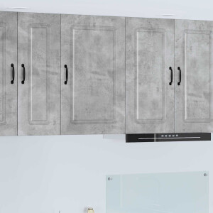 vidaXL Vaatwasserpaneel Kalmar Beton Grijs 50 x 31 x 80 cm