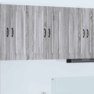 vidaXL Keukenkast Kalmar Grijs Sonoma 60 x 31 x 80 cm Bewerkt hout