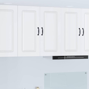 vidaXL Vaatwasserpaneel Kalmar Wit 80 x 31 x 80 cm Bewerkt hout