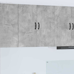 vidaXL Keukenkast aan de muur Beton Grijs 80 x 31 x 80 cm Bewerkt hout