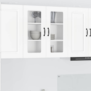 vidaXL Vaatwasserpaneel Kalmar Wit 80 x 31 x 80 cm Bewerkt hout