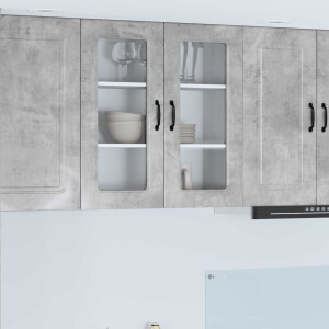 vidaXL Vaatwasserpaneel Kalmar Beton Grijs 80 x 31 x 80 cm