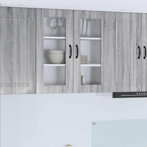 vidaXL Keukenkast Kalmar Grijs Sonoma 80 x 31 x 80 cm Bewerkt hout