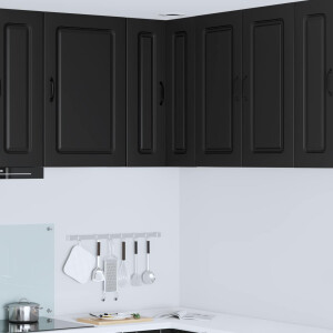 vidaXL Vaatwasserpaneel Kalmar Zwart 57 x 57 x 80 cm Bewerkt hout