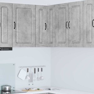 vidaXL Vaatwasserpaneel Kalmar Beton Grijs 57 x 57 x 80 cm