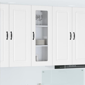 vidaXL Vaatwasserpaneel Kalmar Wit 40 x 31 x 100 cm Bewerkt hout