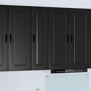 vidaXL Vaatwasserpaneel Kalmar Zwart 30 x 31 x 100 cm Bewerkt hout