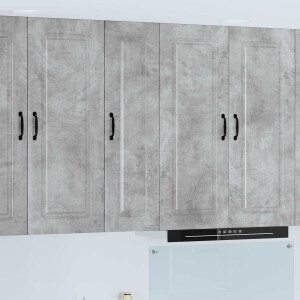 vidaXL Vaatwasserpaneel Kalmar Beton Grijs 30 x 31 x 100 cm