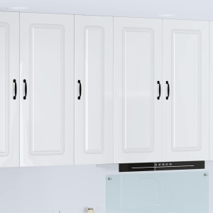 vidaXL Keukenkast Kalmar Hoogglans wit 30 x 31 x 100 cm Bewerkt hout