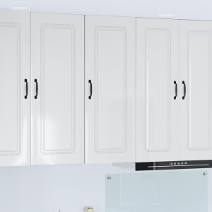 vidaXL Keukenkast Kalmar Hoogglans wit 40 x 31 x 100 cm Bewerkt hout