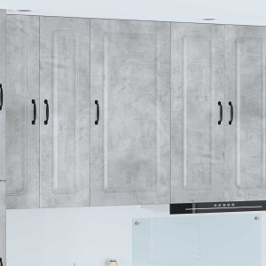 vidaXL Vaatwasserpaneel Kalmar Beton Grijs 50 x 31 x 100 cm