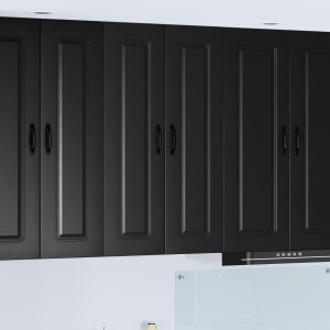 vidaXL Vaatwasserpaneel Kalmar Zwart 60 x 31 x 100 cm Bewerkt hout