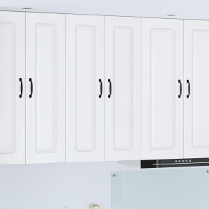 vidaXL Keukenkast Kalmar Hoogglans wit 60 x 31 x 100 cm Bewerkt hout