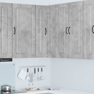 vidaXL Vaatwasserpaneel Kalmar Beton Grijs 57 x 57 x 100 cm